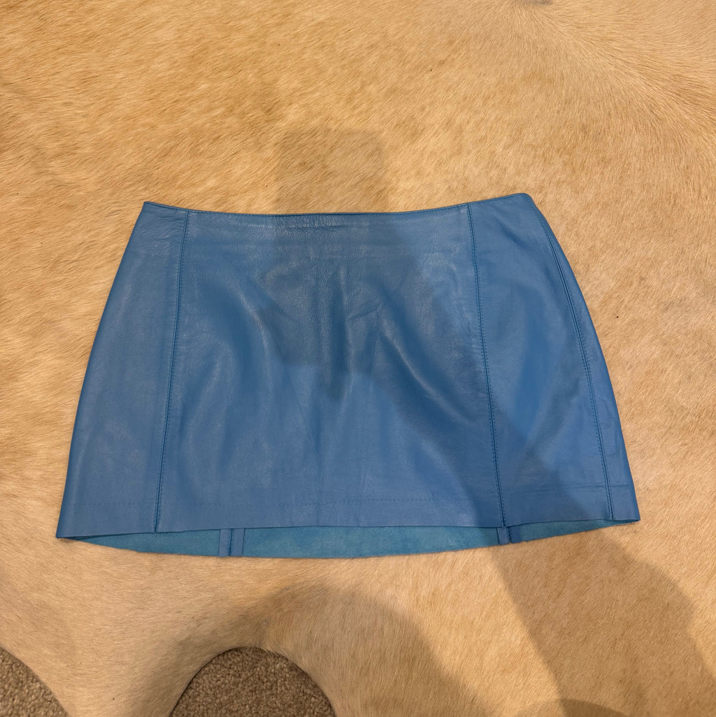 LEATHER MINI SKIRT