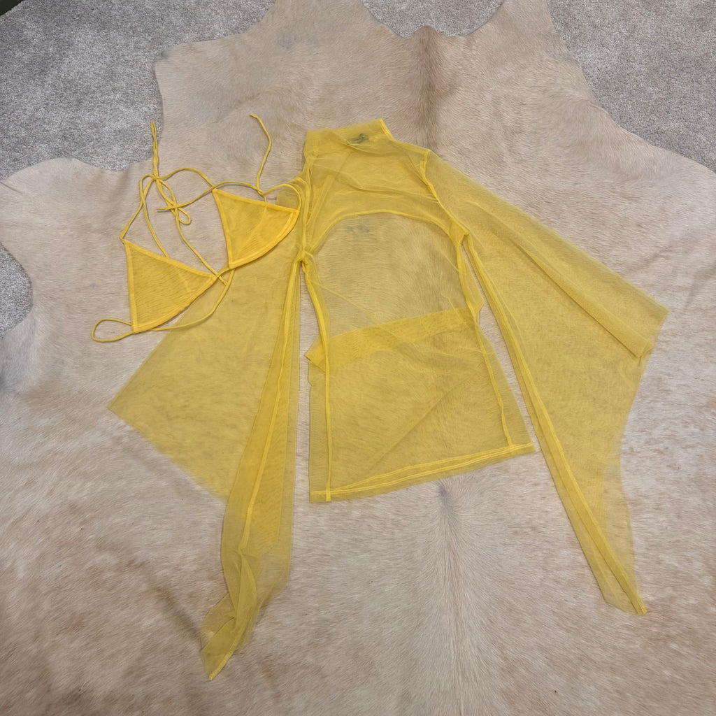 TULLE TOP WITH BRA