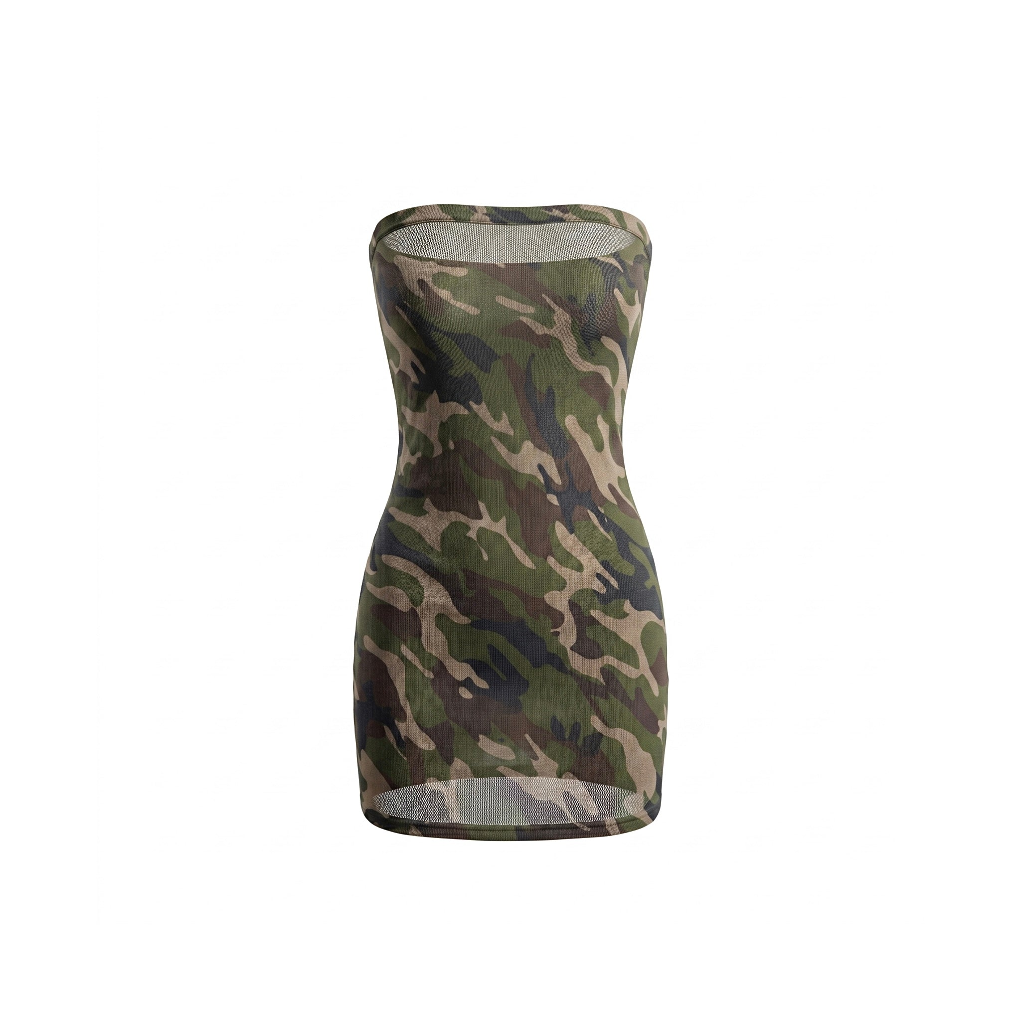 CAMO TUBE MINI DRESS