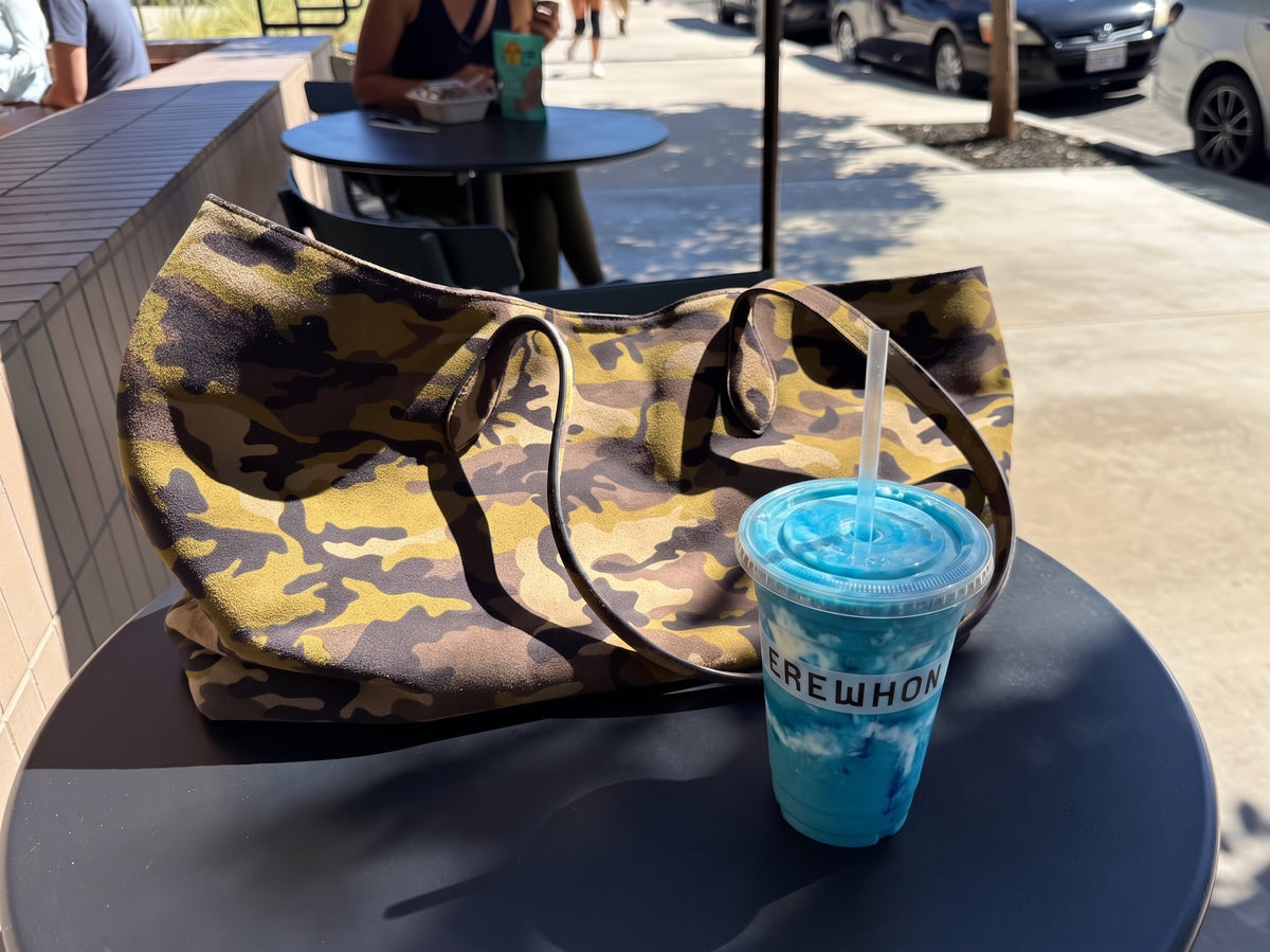 SUEDE SHOPLIFTER TOTE