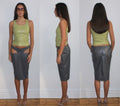 PISTACHIO FAUX LEATHER TANK