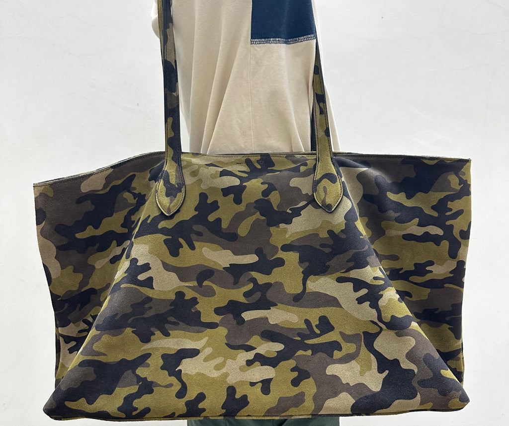 SUEDE SHOPLIFTER TOTE
