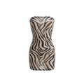 ZEBRA TUBE MINI DRESS