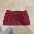 LEATHER MINI SKIRT