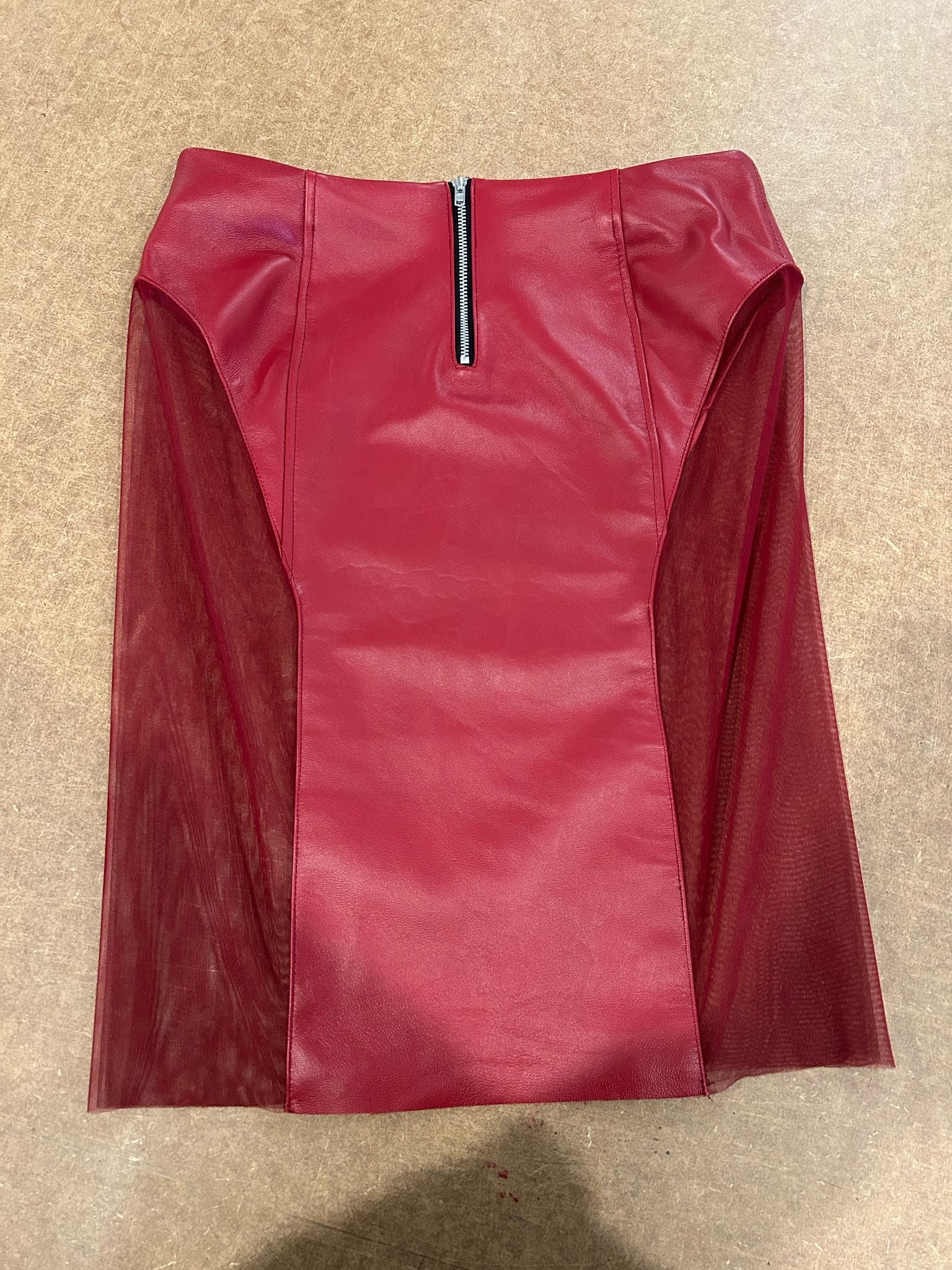 RISK LEATHER SKIRT