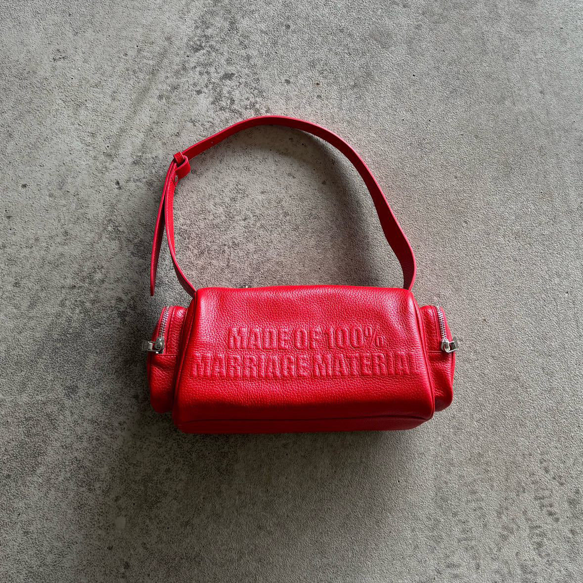 MARRIAGE MATERIAL LEATHER BAG