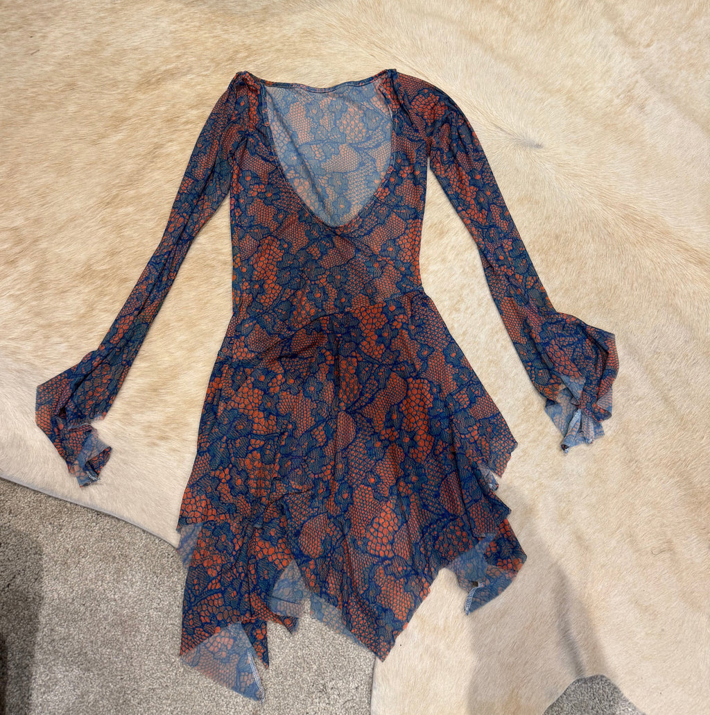LACE MESH DRESS