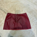 LEATHER MINI SKIRT