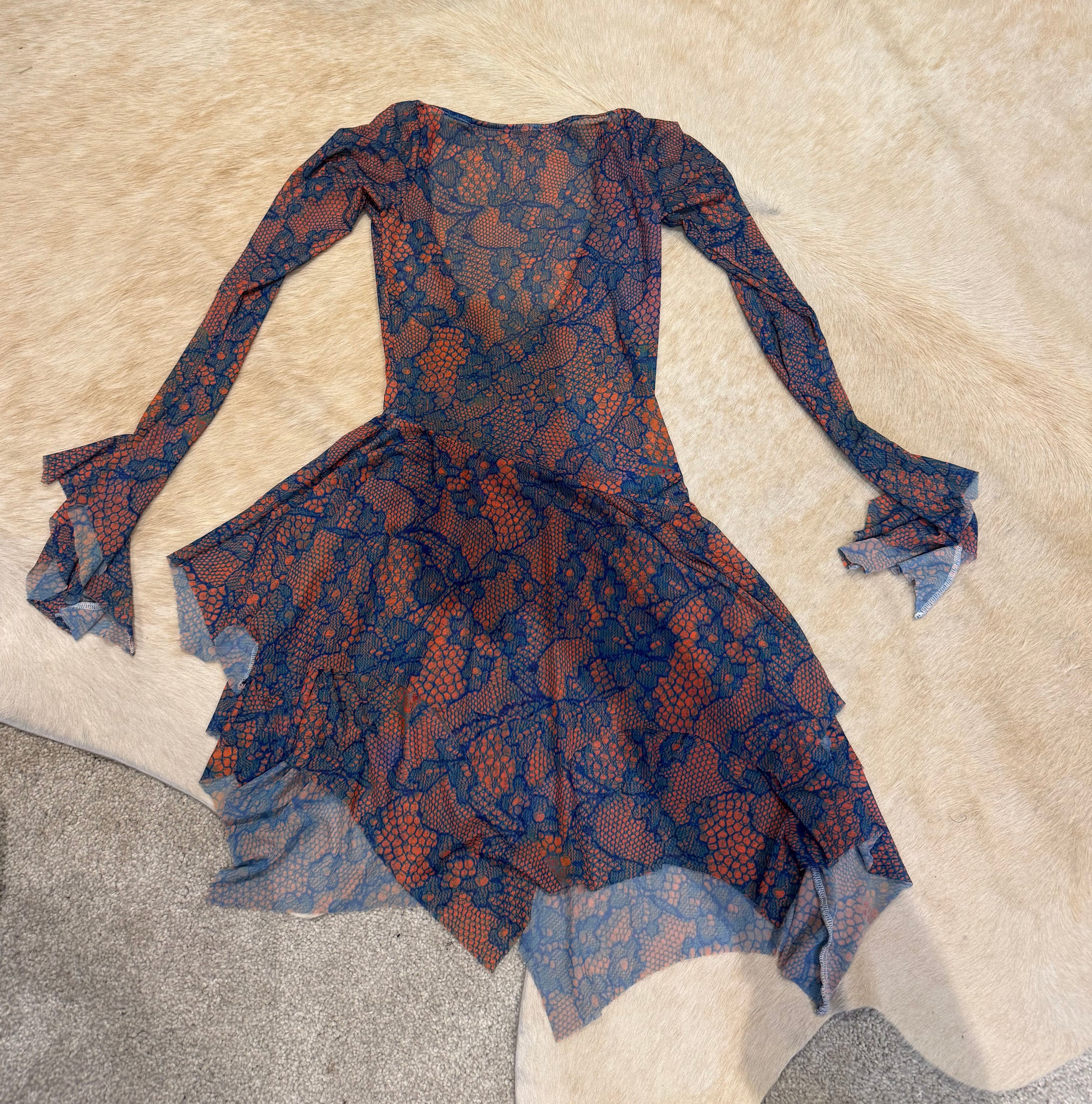 LACE MESH DRESS