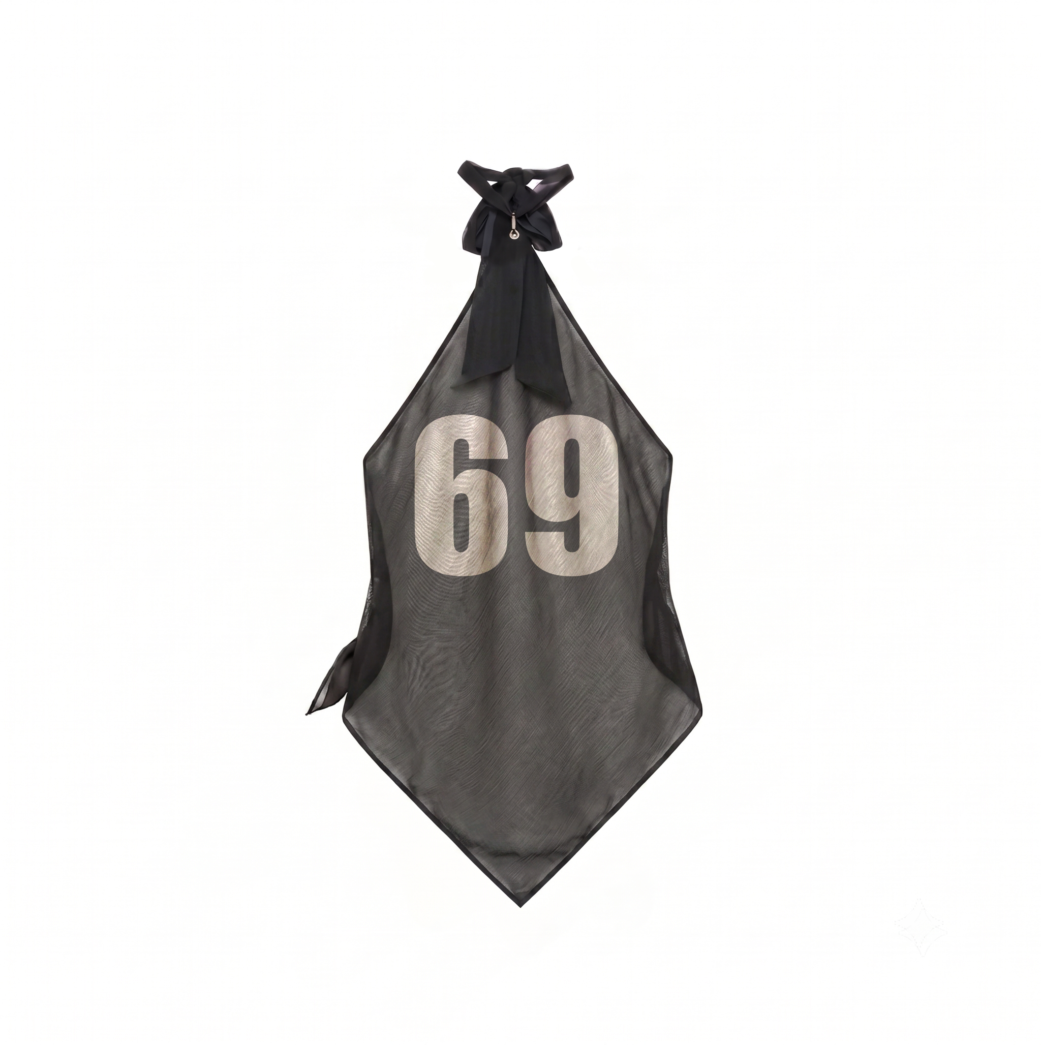 BLACK 69 HALTER