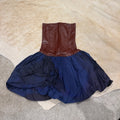 LEATHER BUBBLE DRESS