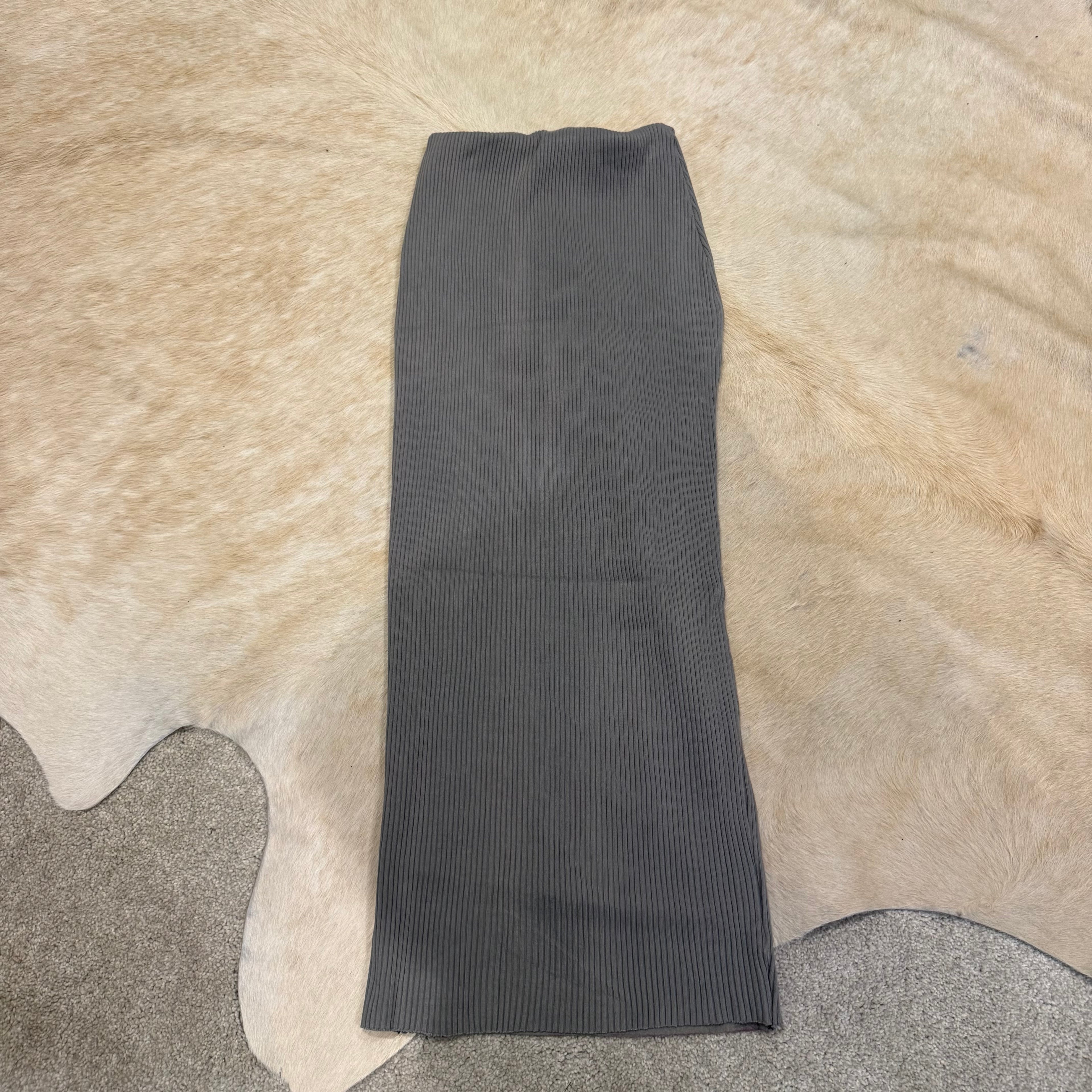 LEATHER KNIT TUBE SKIRT