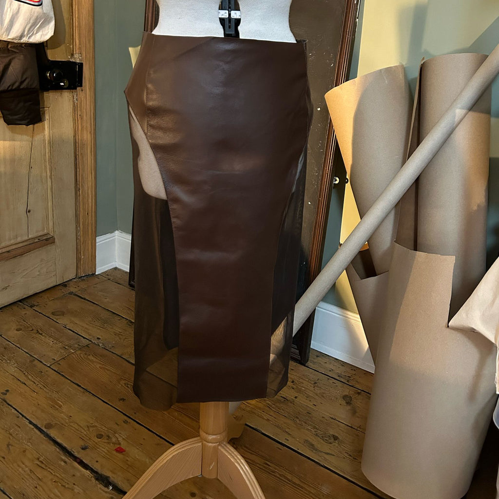 RISK LEATHER SKIRT