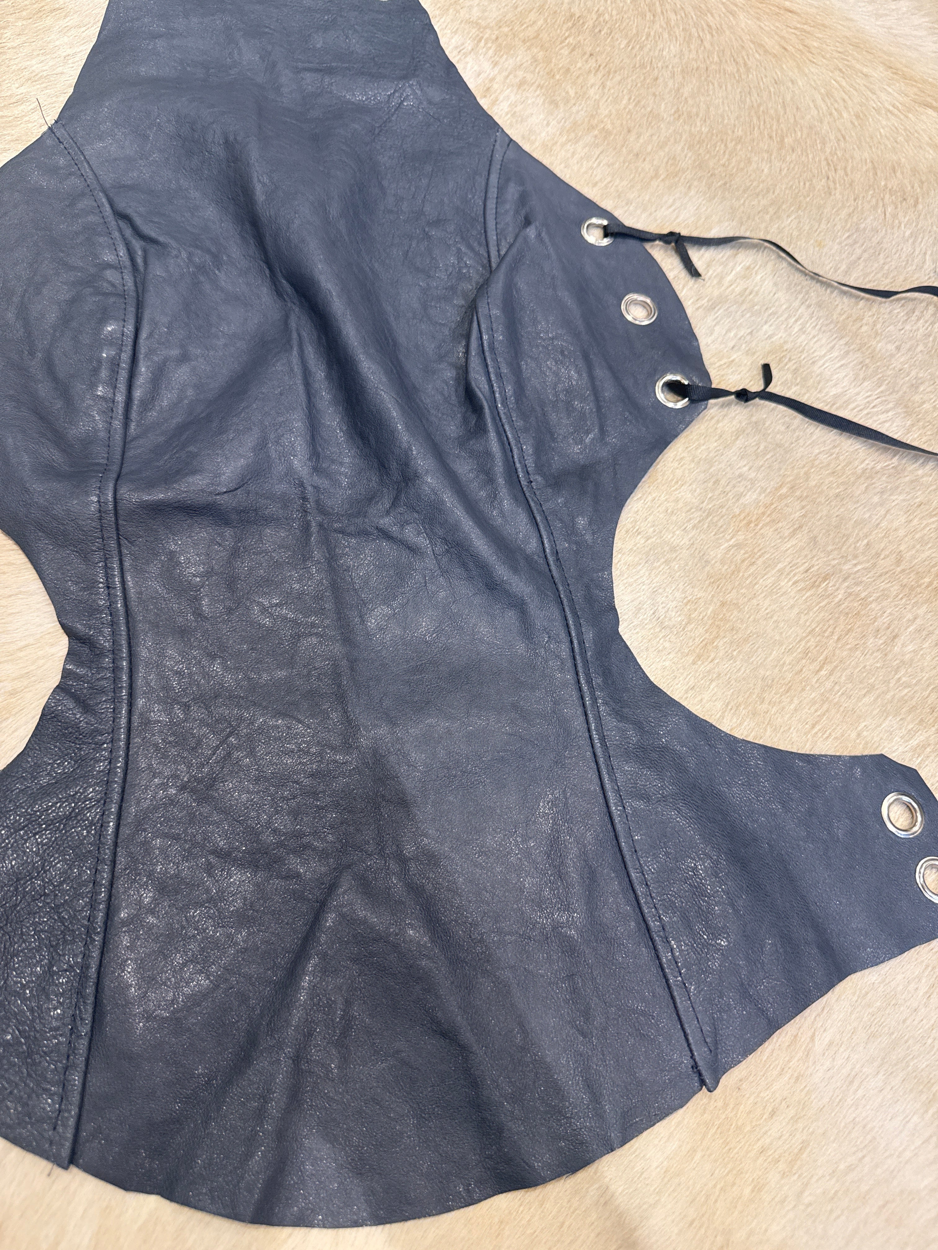 LEATHER BACKLESS TOP