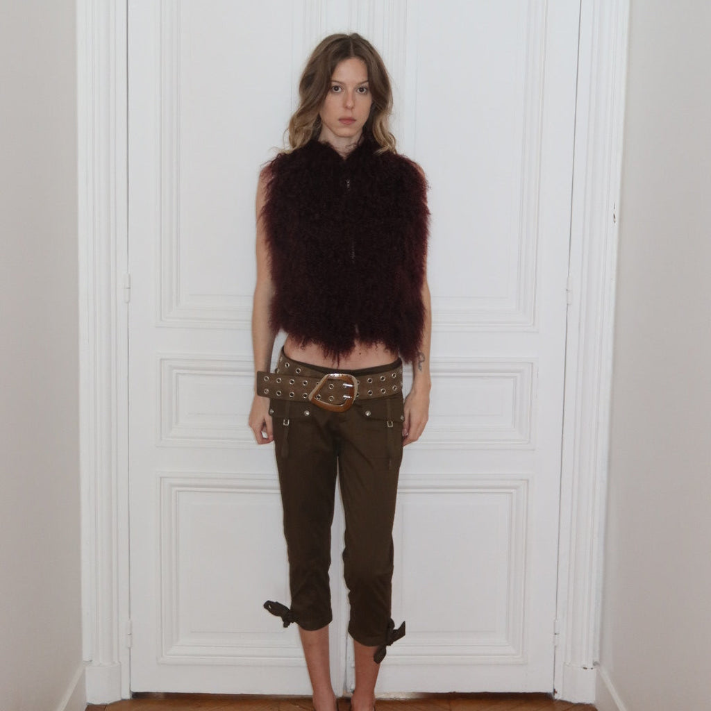 KHAKI CAPRI PANTS