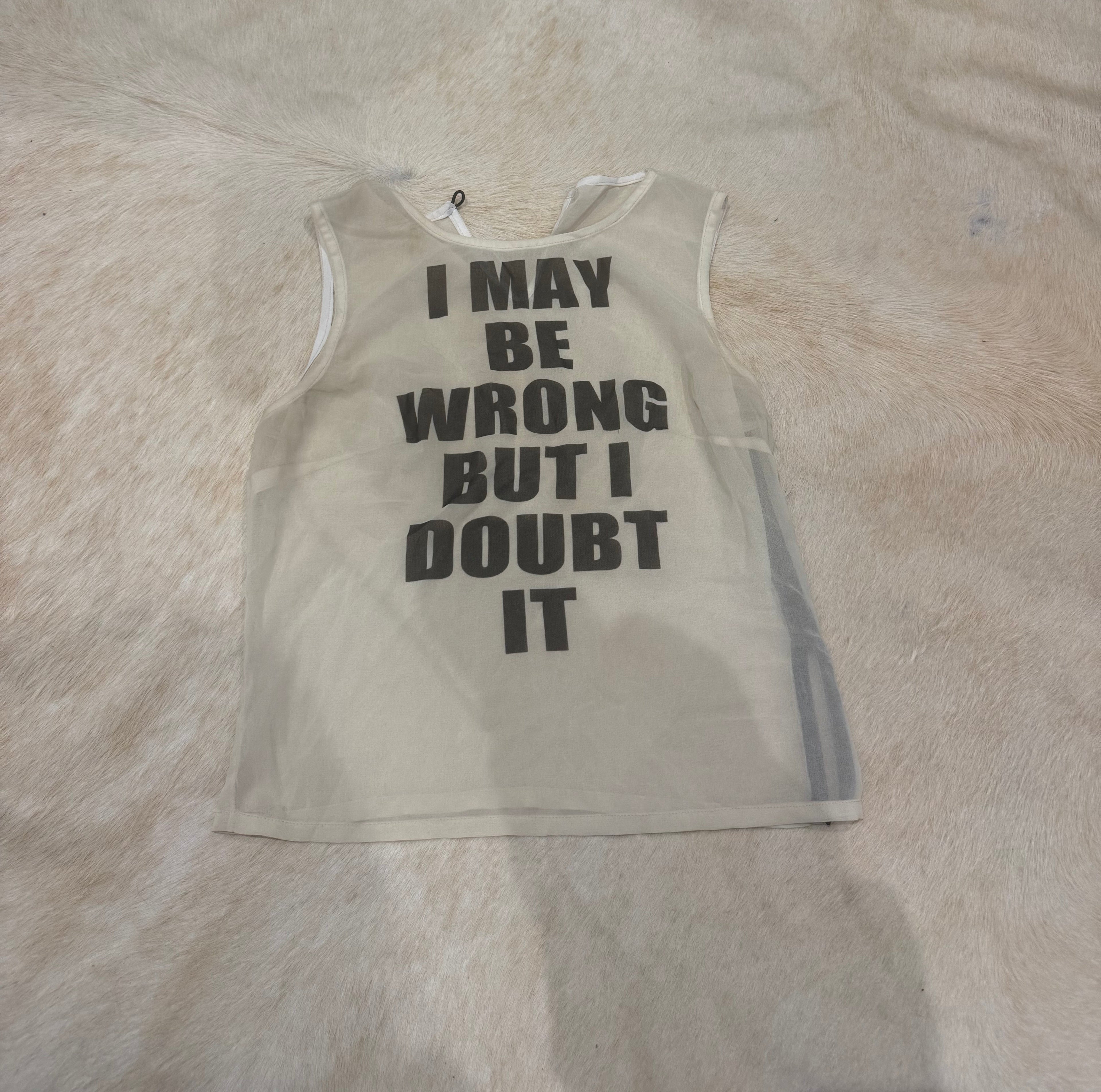 DOUBT IT SHEER TOP