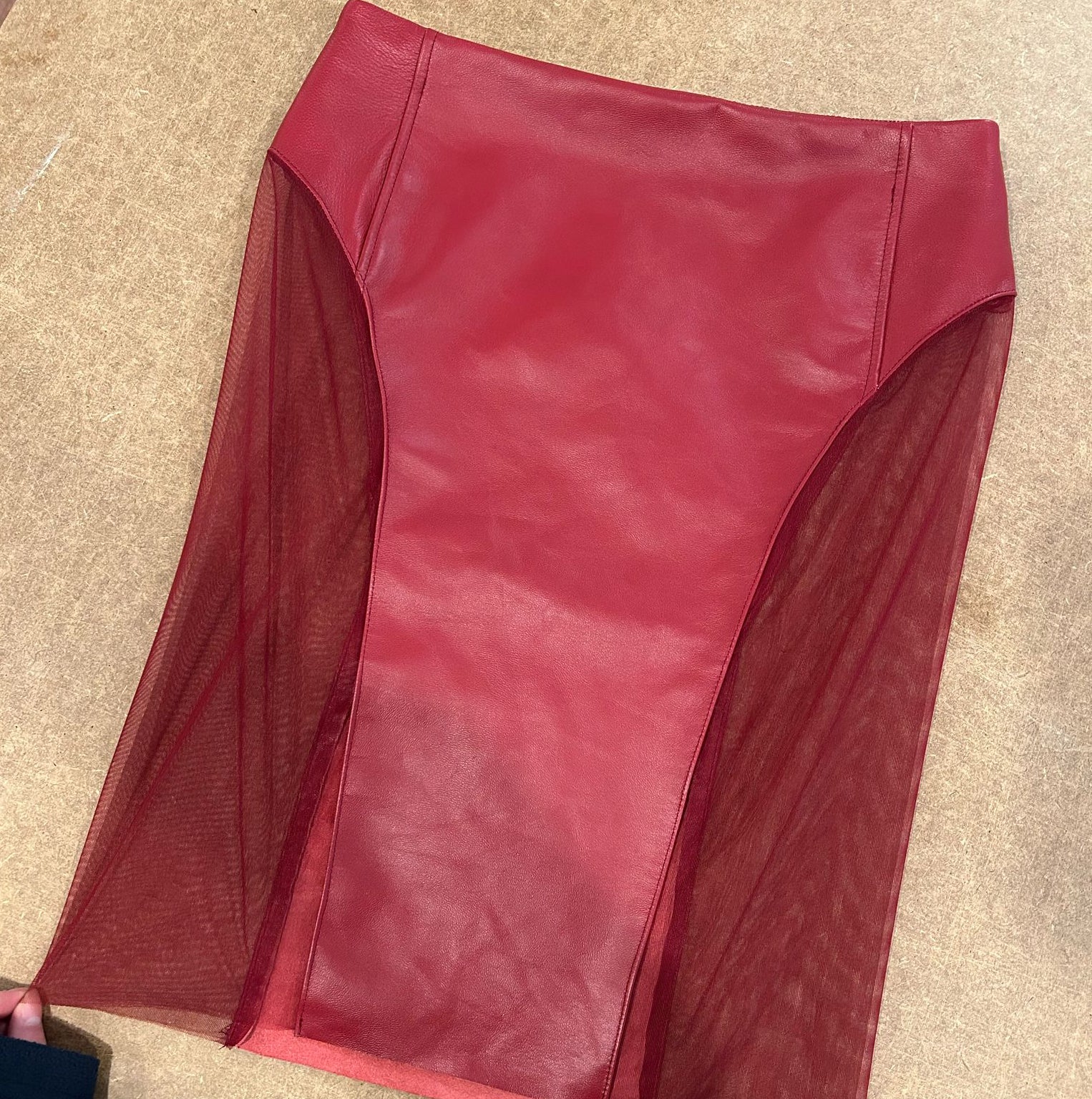 RISK LEATHER SKIRT