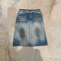 WASHED DENIM SKIRT
