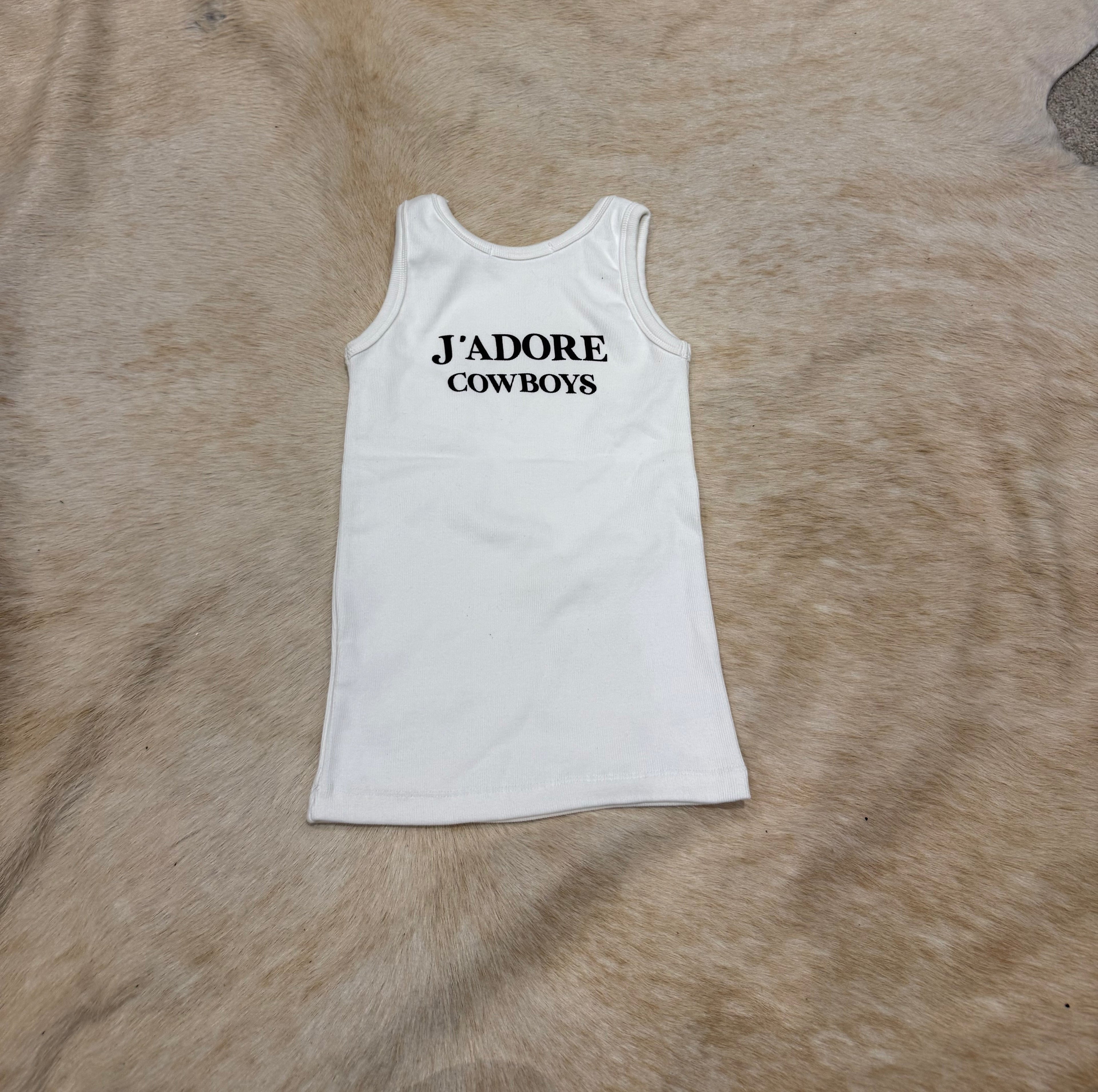 J’ADORE COWBOYS TANK (logo on back)
