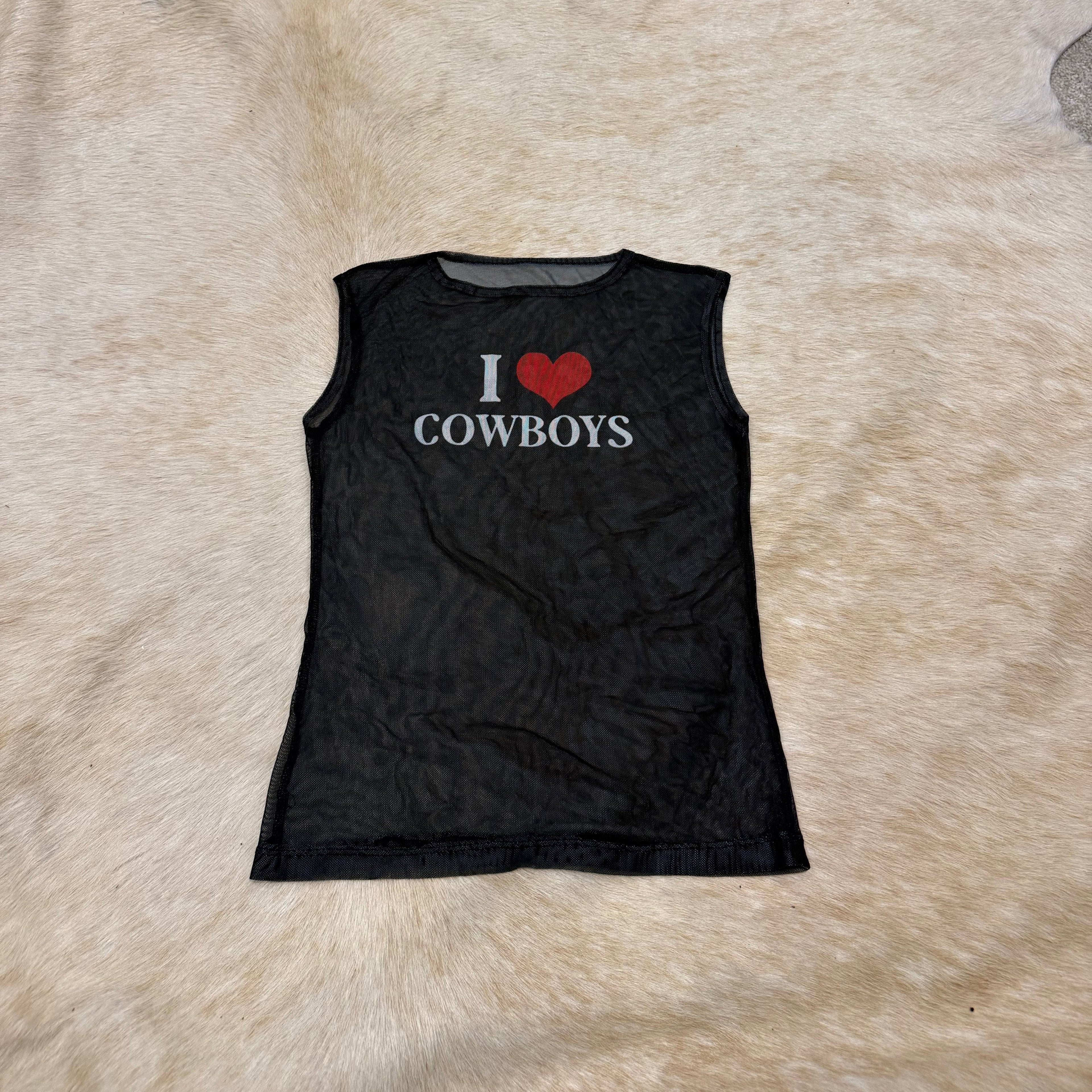 I ♥️ COWBOYS MESH TANK