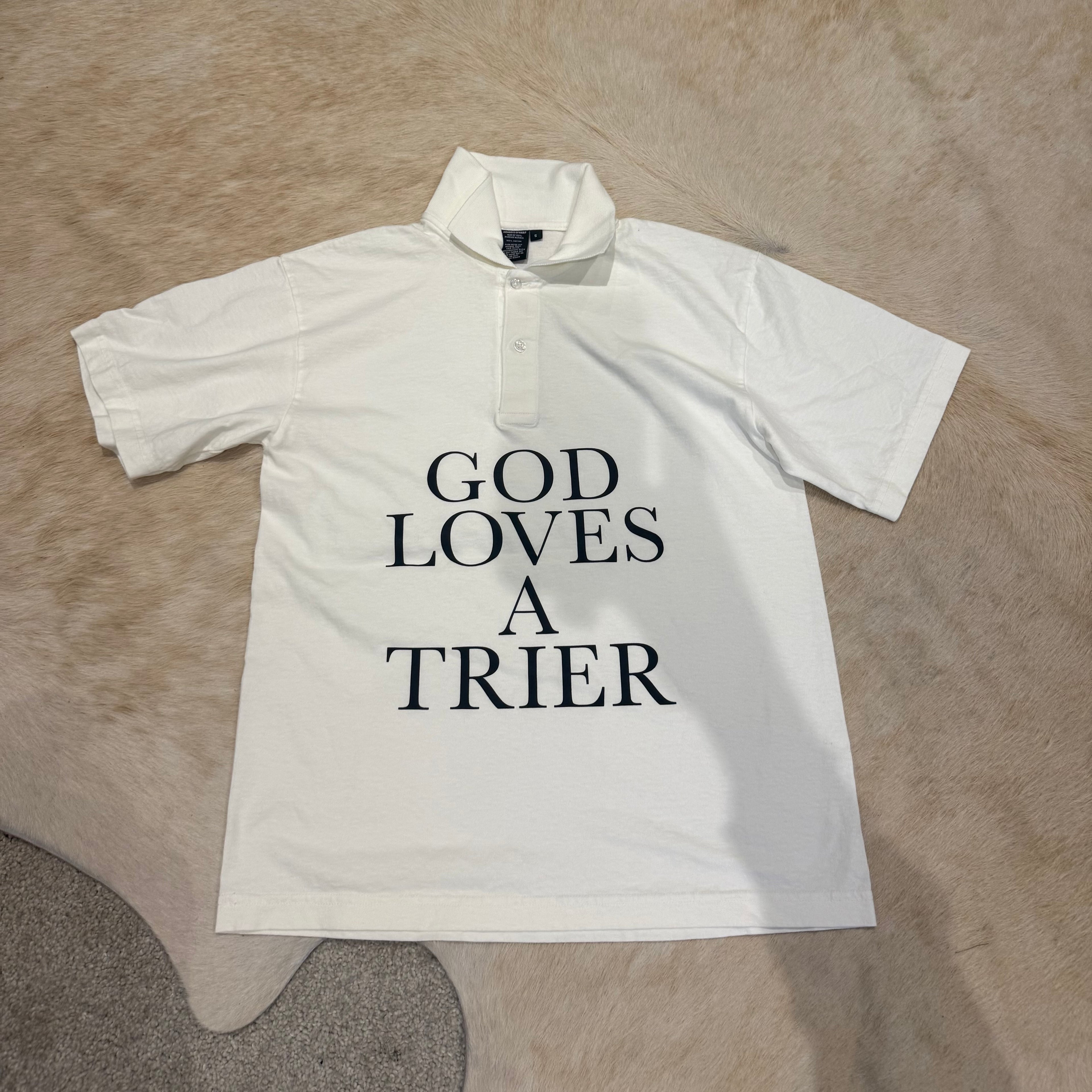 GOD LOVES A TRIER POLO
