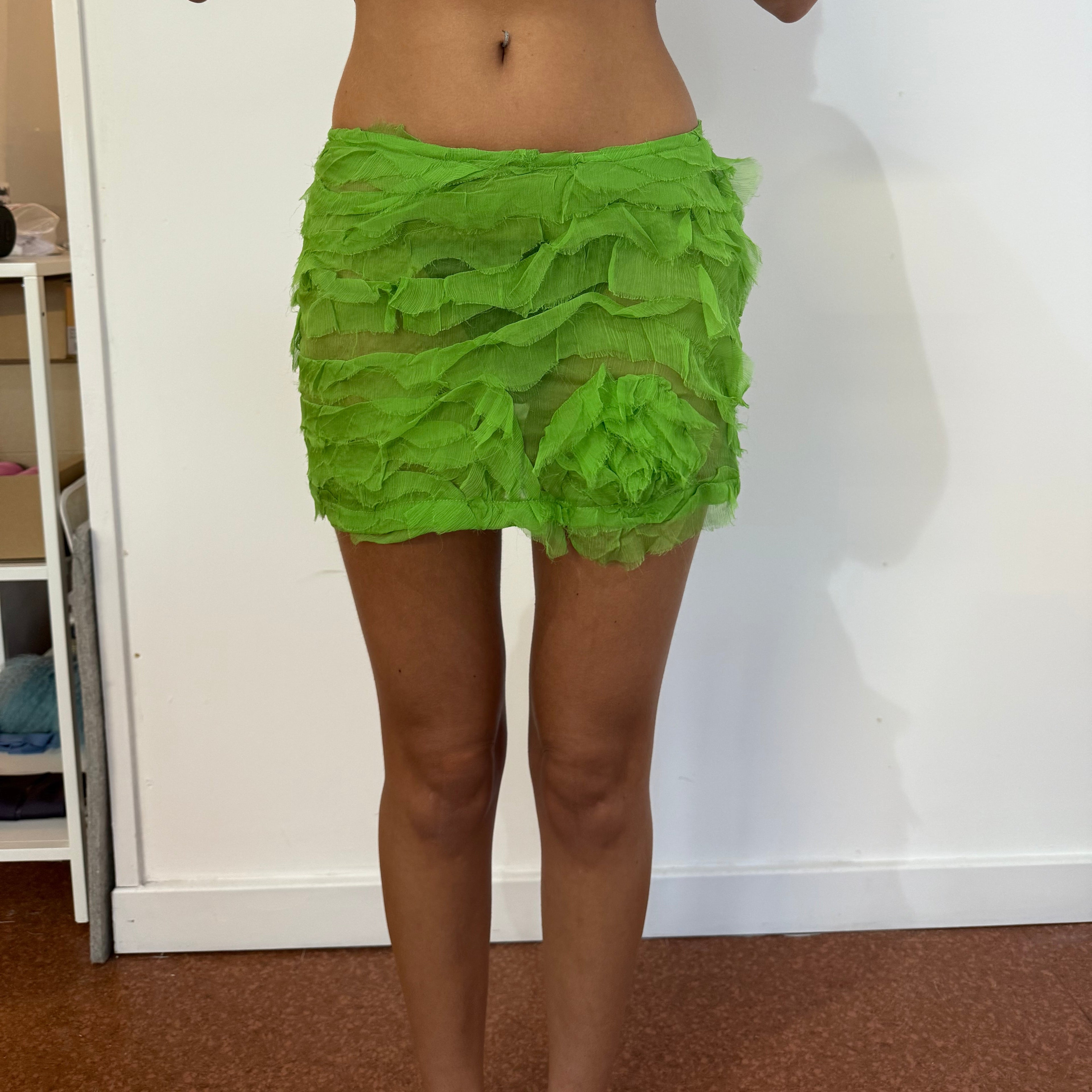 3D SILK SKIRT
