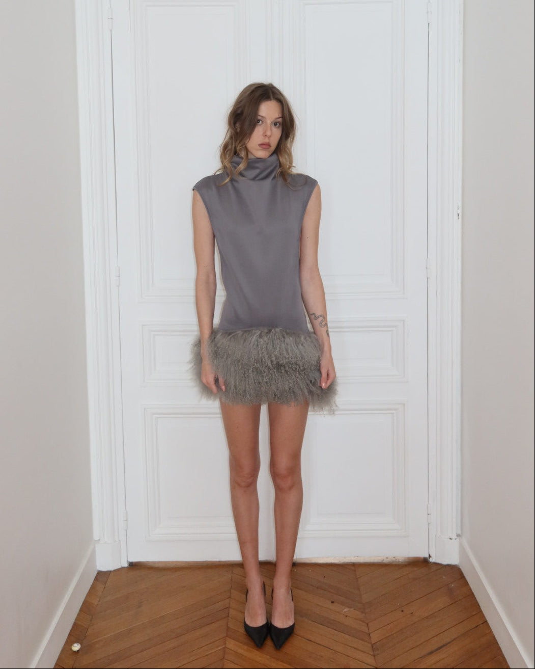 JACKIE DRESS GREY
