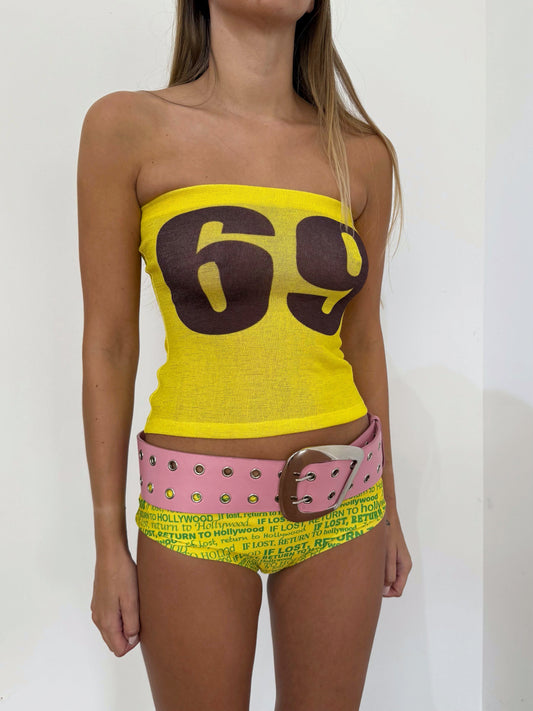 69 YELLOW TUBE TOP