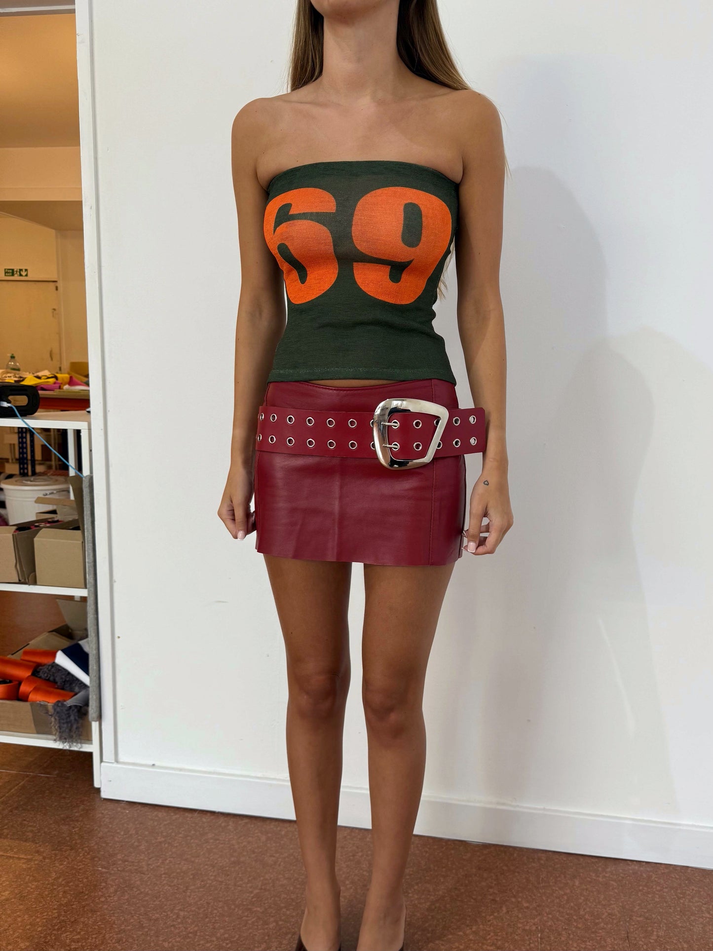 69 KHAKI TUBE TOP