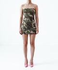 CAMO TUBE MINI DRESS