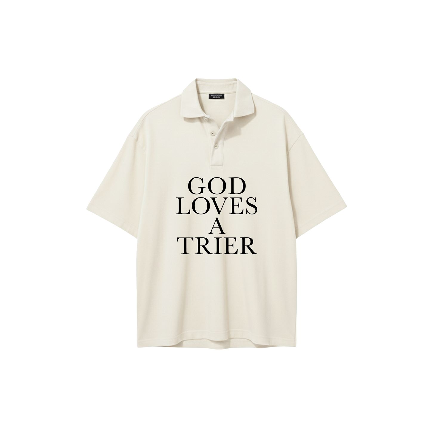 GOD LOVES A TRIER POLO