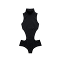 BLACK SHORTIE BODYSUIT